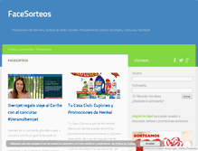 Tablet Screenshot of facesorteos.com